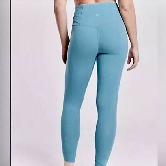 ATHLETA Elation Pirouette 1X Tights 7/8 Waist  blueYoga Pants Workout Leggings - Picture 5 of 16